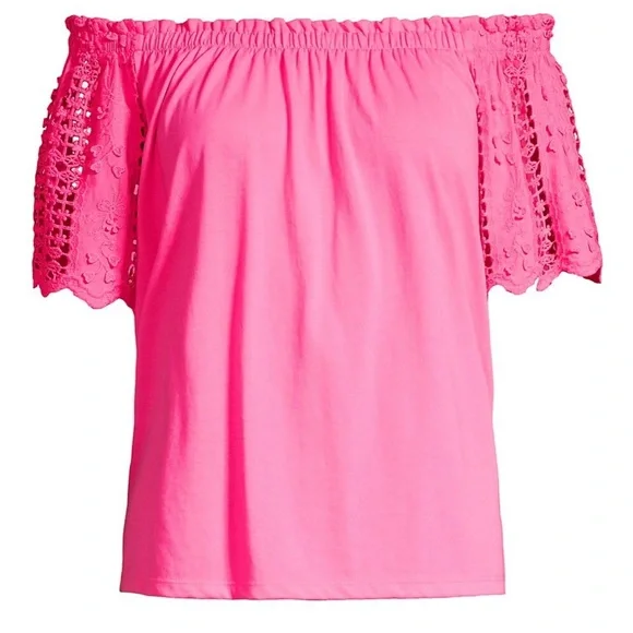 Lilly Pulitzer Fayette Off-Of-The-Shoulder Top - Picture 7 of 7